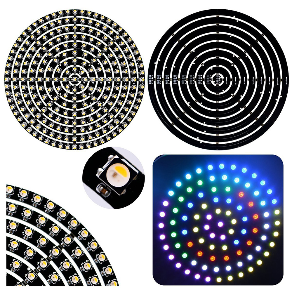 DC5V WS2812B/SK6812 Angel Eyes Full Color Digital Addressable Flexible RGBW Panel Round LED Ring Lamp Light